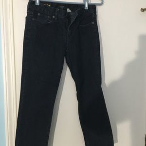 J. Crew toothpick dark wash cropped jeans
